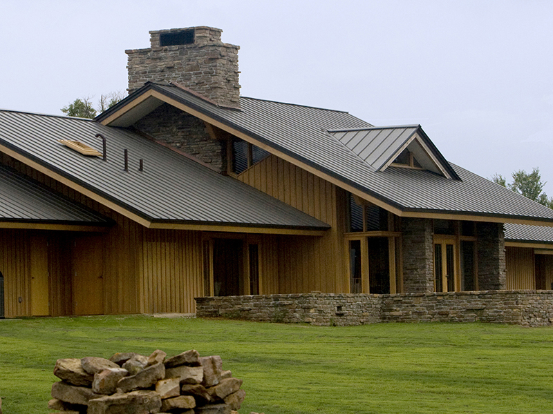 Burnished Slate Horizon-Loc Metal Roof on Residential Home