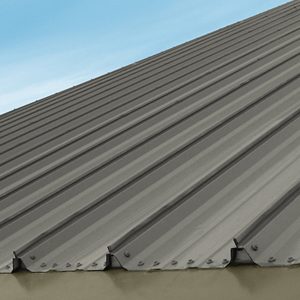 Central Seam Plus Metal Roof Panel Installed