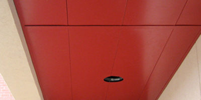 Precision Loc in Red installed on soffit