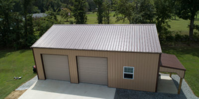 Panel-Loc Roof and Siding on Shop Building